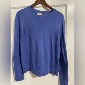 J. Crew Men's Vibrant Blue Crewneck Sweater